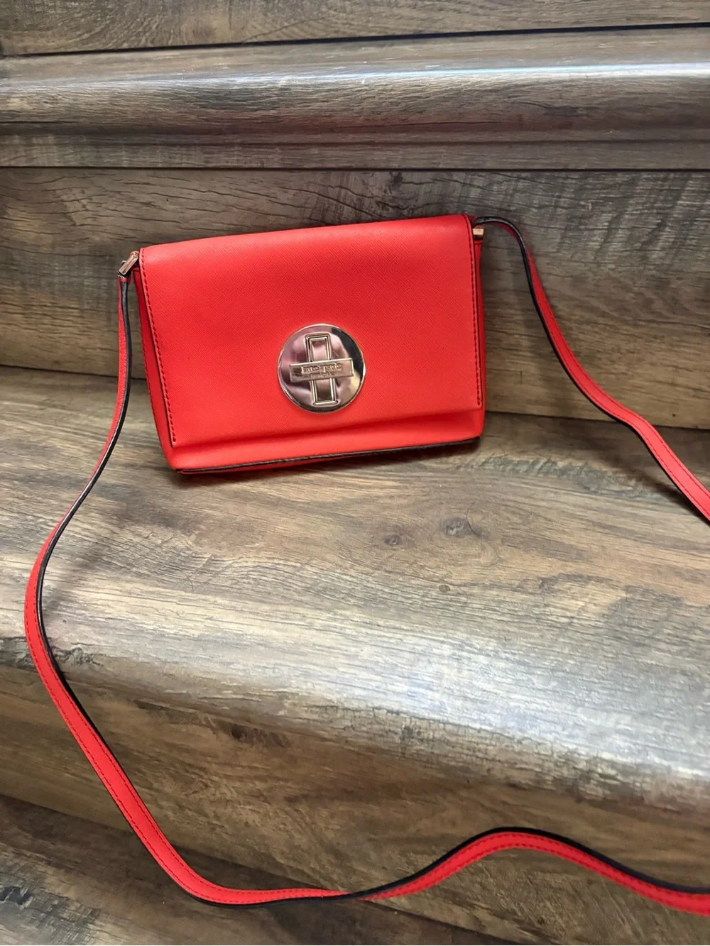 kate spade Red  Crossbody with Turn-Lock Detail